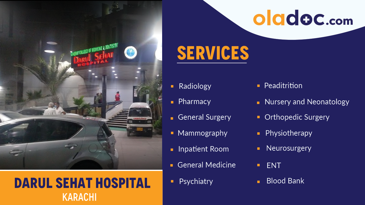 Services Offered by Darul Sehat Hospital Karachi